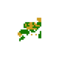 Small Luigi unlockable icon from Super Mario Bros. 35
