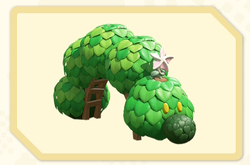 Menu icon of the Twinkle Bloom (Wiggler Topiary) decoration in Super Mario Bros. Wonder – Nintendo Switch 2 Edition + Meetup in Bellabel Park.