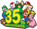 Super Mario Bros. 35th Anniversary logo