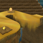 Squared screenshot of moving sand in Super Mario Galaxy 2.