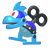 Sprite of the icon for a Zappa Mechakoopa in the New Super Mario Bros. U style of Super Mario Maker 2. It appears in the user-interface for editing mode.