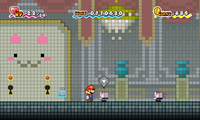 A Meowmaid in Fort Francis in Super Paper Mario