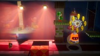 Skulking Around, the second level of Shadowville in Yoshi's Crafted World.