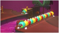 Two Tropical Wigglers from Super Mario Odyssey.