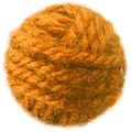 Orange yarn ball