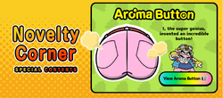 Aroma Button link on the WarioWare website