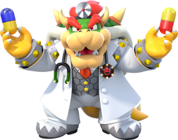 Artwork of Dr. Bowser from Dr. Mario World