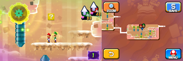 First block in Dreamy Dozing Sands accessed from the second Deco Pi'illo of Mario & Luigi: Dream Team.
