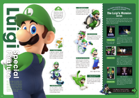 Special feature on Luigi in Nintendo Magazine 2024 summer