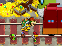 Bowser's first encounter with the Fawful Express.