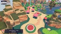 Hole 5 of Shelltop Sanctuary's Special layout from Mario Golf: Super Rush
