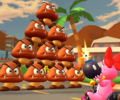 Thumbnail of the Pauline Cup challenge from the 2020 Los Angeles Tour; a Goomba Takedown bonus challenge set on Los Angeles Laps (Later reused for the 2nd Anniversary Tour's Yoshi Cup).