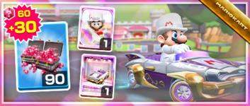 The Mario (Tuxedo) Pack from the New Year's 2022 Tour in Mario Kart Tour