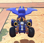 Swoop performing a trick.