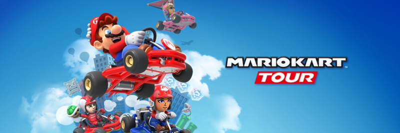 File:Mario Kart Tour banner Mario and Miis.png