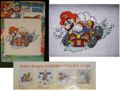 A counted cross stitch picture set. There are four different patterns.