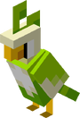Minecraft Mario Mash-Up Green Parrot Render.png
