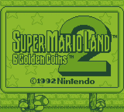 The banner image for Super Mario Land 2: 6 Golden Coins on Nintendo Music.
