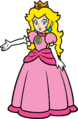 Princess Peach holding out her arm