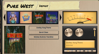 Demos of Donkey Kong Country music on Pure West's website