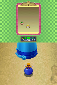 Duel mode for Roller Coasters in Mario Party DS