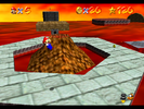 A screenshot of a spinning ring pllatform in Super Mario 64