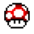 Super Mushroom icon in Super Mario Maker 2 (Super Mario World style)