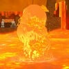 Squared screenshot of a Lava Geyser from Super Mario Odyssey.