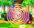 Jigglypuff uses its Sing move in Super Smash Bros. Melee