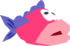 A pink Cheep-Cheep model from Super Mario Sunshine
