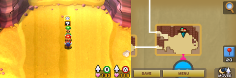 Fourteenth block in Teehee Valley of Mario & Luigi: Superstar Saga + Bowser's Minions.