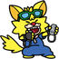 Artwork of Spitz from WarioWare: Move It!