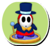 Top Hat Shy Guy souvenir in the Duty-Free Shop from Mario Party 7