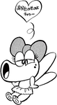 Side image of Fairy Birdo