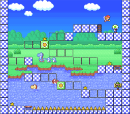 Level 2-5 map in the game Mario & Wario.