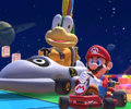 The icon of the Diddy Kong Cup challenge from the Vancouver Tour and the Ludwig Cup challenge from the 2021 Los Angeles Tour in Mario Kart Tour