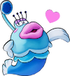 Artwork of a Shower Fish from Mario & Luigi: Brothership