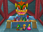 A comparison between Bowser's Big Blast and Bowser's Bigger Blast