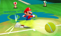 Mario hitting the ball