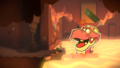 The Basin is dropped on Draggadon's head in Paper Mario: Color Splash