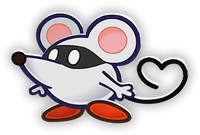 Artwork of Ms. Mowz from Paper Mario: The Thousand-Year Door (Nintendo Switch)