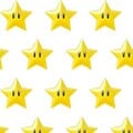 White background with yellow stars