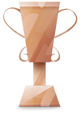 One of four Nintendo Switch 2 trophy colors in the Trophy Creator application.
