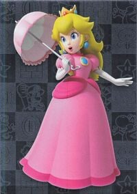 Peach silver card from the Super Mario Trading Card Collection