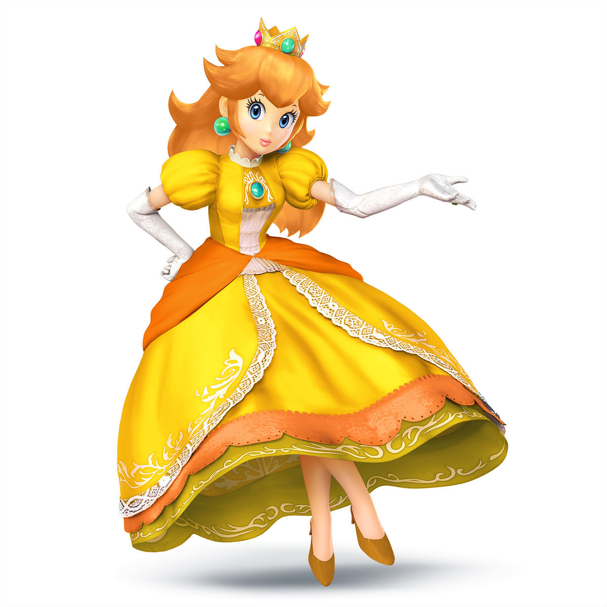 File:Peach SSB4 Artwork - Daisy.jpg - Super Mario Wiki, the Mario ...