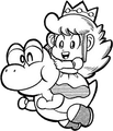 Peach and Yoshi