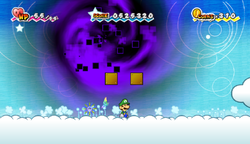 Location of where the eighteenth hidden block is in Super Paper Mario.