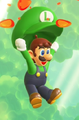 Luigi's parachute cap