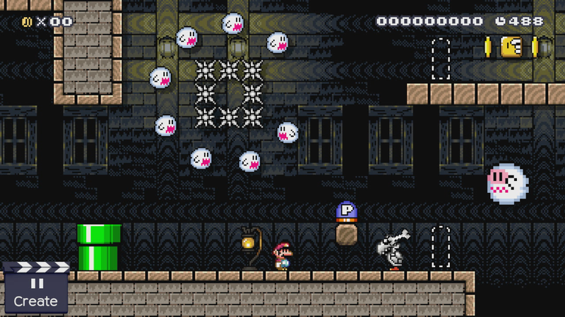 File:Super Mario Maker - Screenshot - SMW Ghost House - P Warp Door Off.png