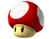 Artwork of a Super Mushroom from Super Smash Bros. Brawl.